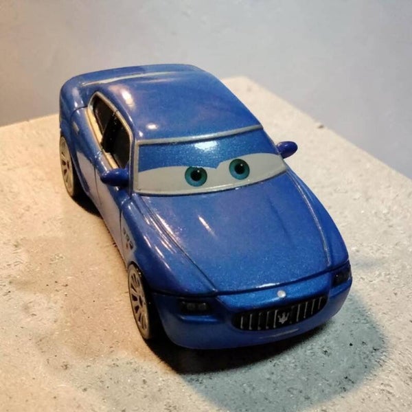 Disney Pixar Cars 2 – Bindo (Maserati Blau) Die-Cast Spielzeugauto (Second Hand)
