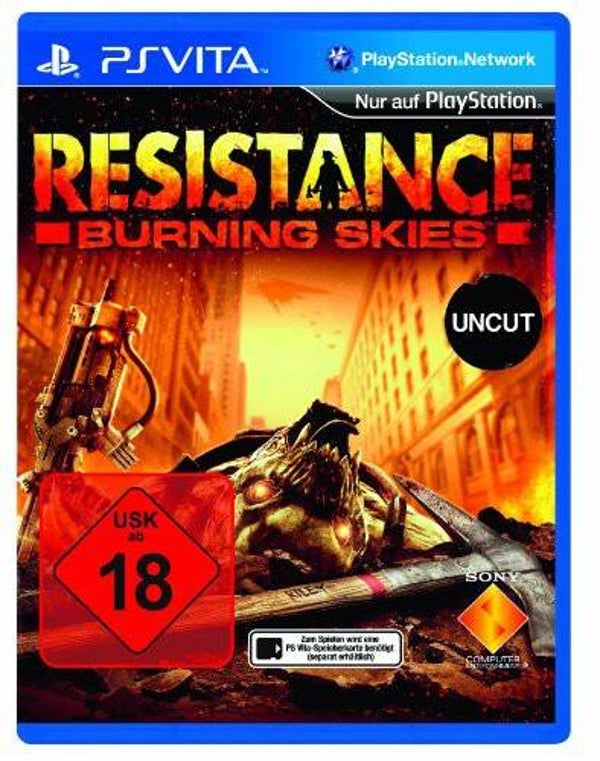 PS Vita - Resistance Burning Skies (DE Version) (mit OVP) (sehr guter Zustand) (gebraucht) USK18