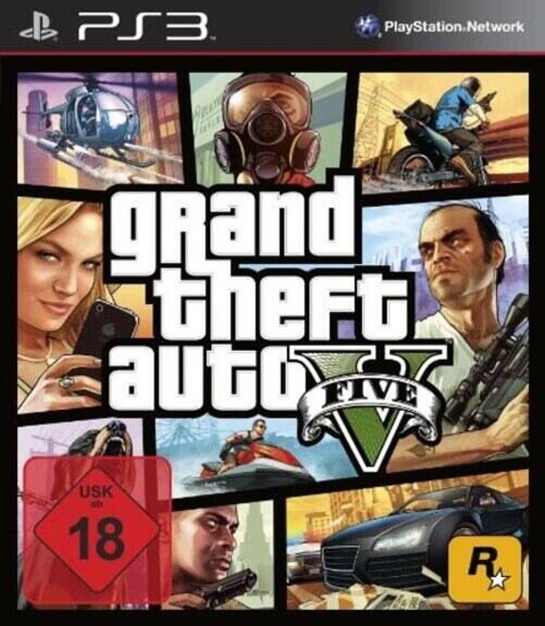 PS3 - Grand Theft Auto V / GTA 5 (DE/EN) (mit OVP) (gebraucht) USK18
