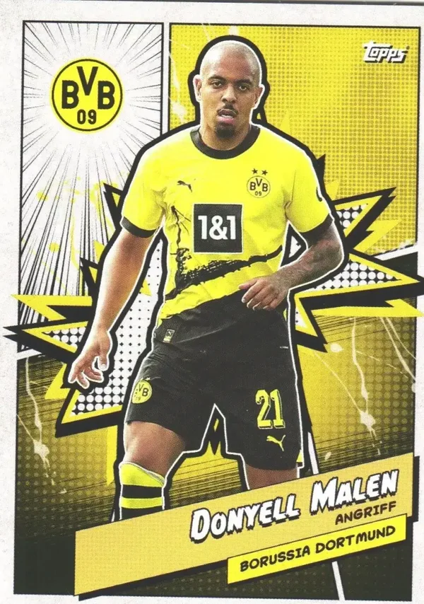 Donyell Malen – BVB Heroes – 2023-24 Topps Borussia Dortmund Fan Set #BVBH-8