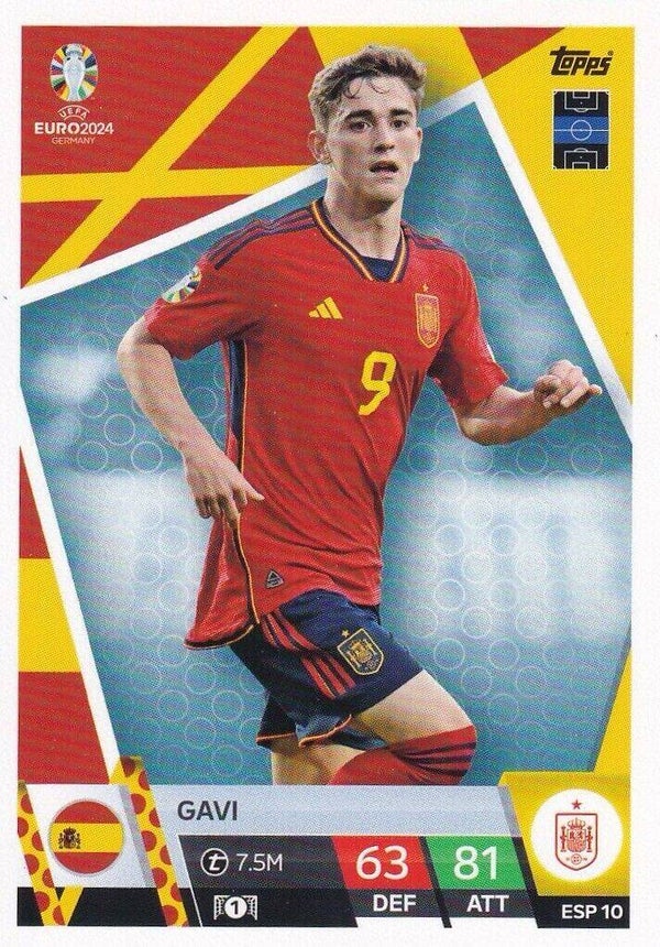 ESP 10 Gavi - TOPPS UEFA EURO 2024 Match Attax