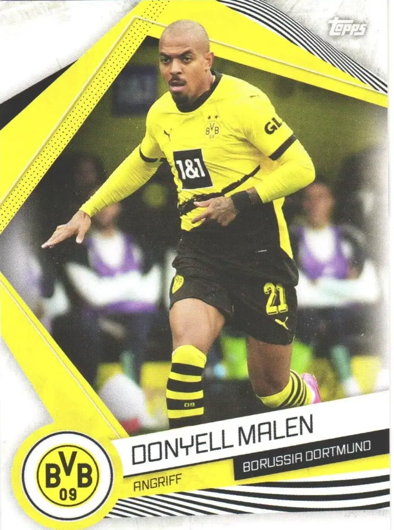 Donyell Malen – Base Card – 2023-24 Topps Borussia Dortmund Fan Set #20