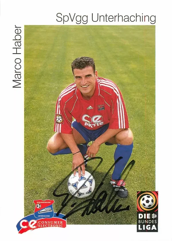 Marco Haber - SpVgg Unterhaching - original Autogramm