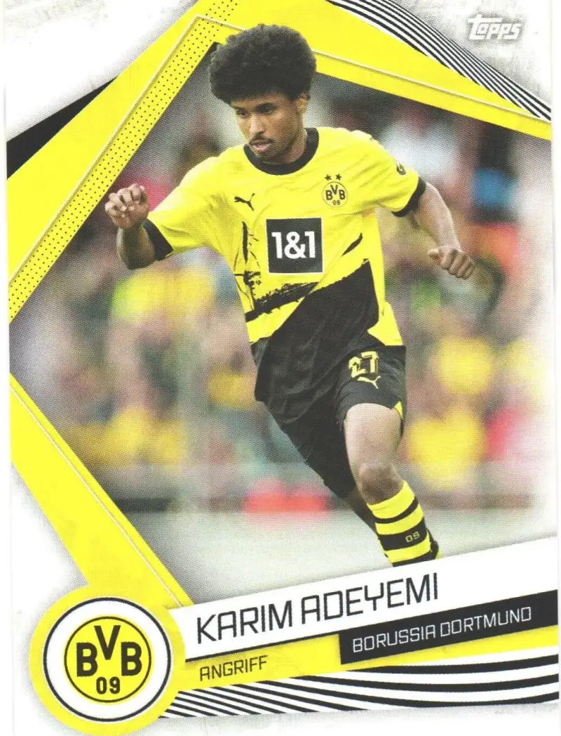 Karim Adeyemi – Base Card – 2023-24 Topps Borussia Dortmund Fan Set #18