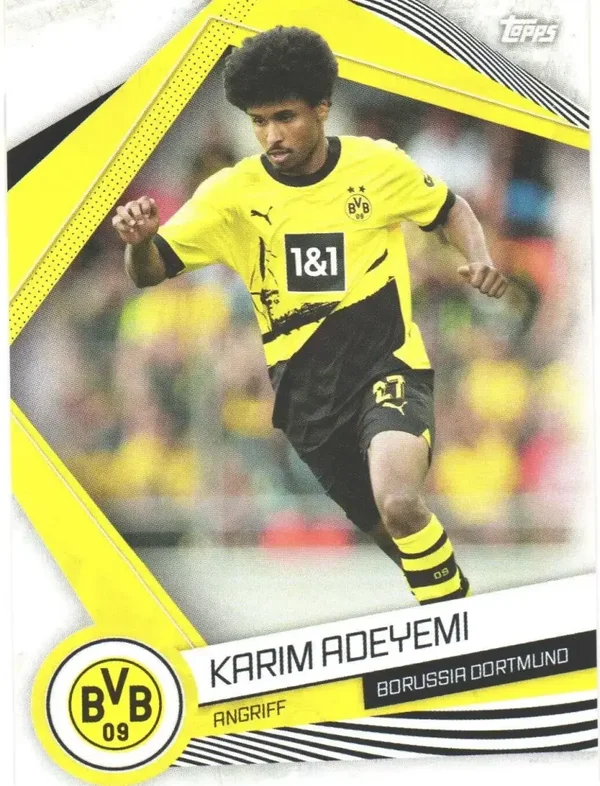 Karim Adeyemi – Base Card – 2023-24 Topps Borussia Dortmund Fan Set #18
