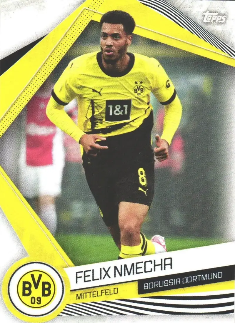Felix Nmecha – Base Card – 2023-24 Topps Borussia Dortmund Fan Set #12