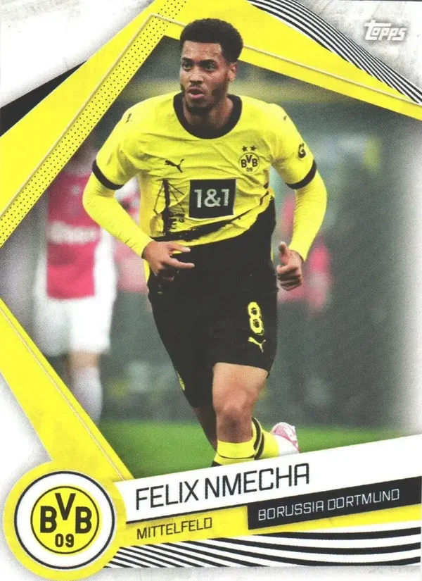 Felix Nmecha – Base Card – 2023-24 Topps Borussia Dortmund Fan Set #12