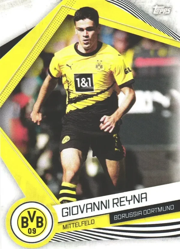Giovanni Reyna – Base Card – 2023-24 Topps Borussia Dortmund Fan Set #7
