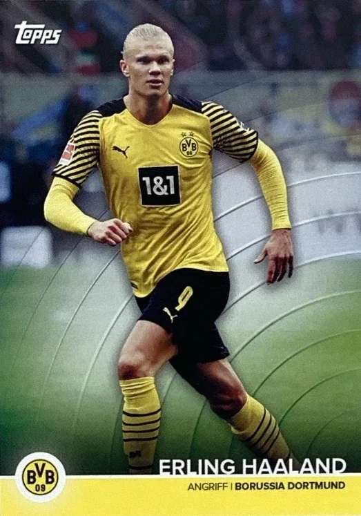 Erling Haaland – Team Squad (Base) – 2021-22 Topps Borussia Dortmund Official Team Set #BVB-EH
