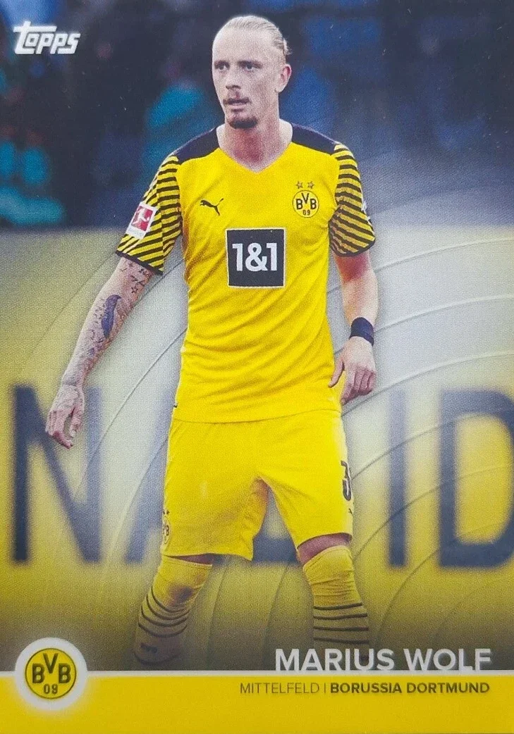 Marius Wolf – Team Squad (Base) – 2021-22 Topps Borussia Dortmund Official Team Set #BVB-MW