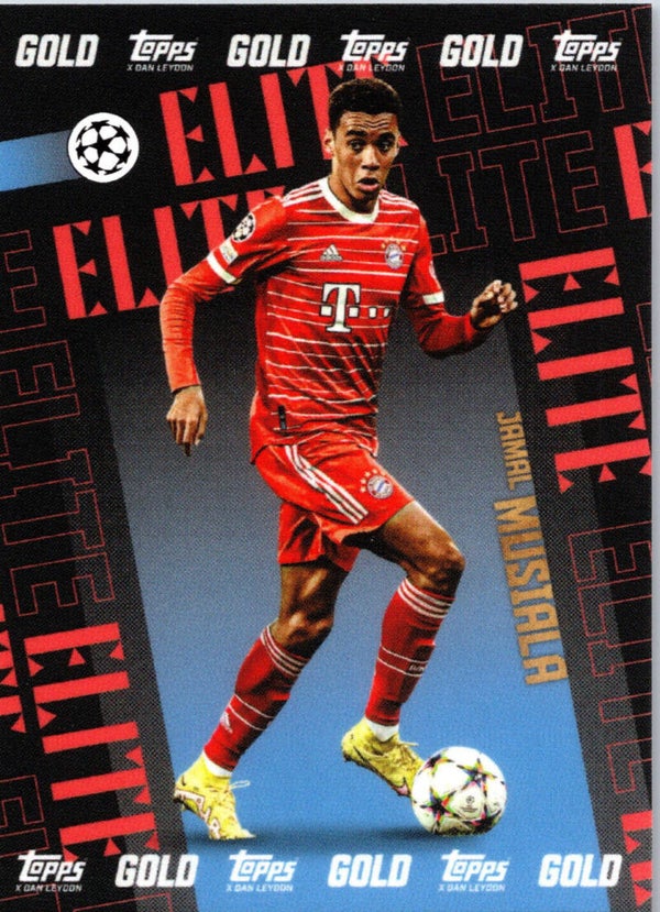 # Jamal Musiala - ELITE - 2022-23 Topps Gold x Dan Leydon UEFA
