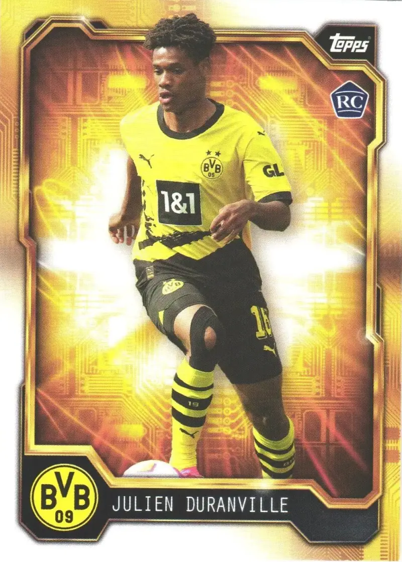Julien Duranville – BVB Golden Future – 2023-24 Topps Borussia Dortmund Fan Set #BVBG-1