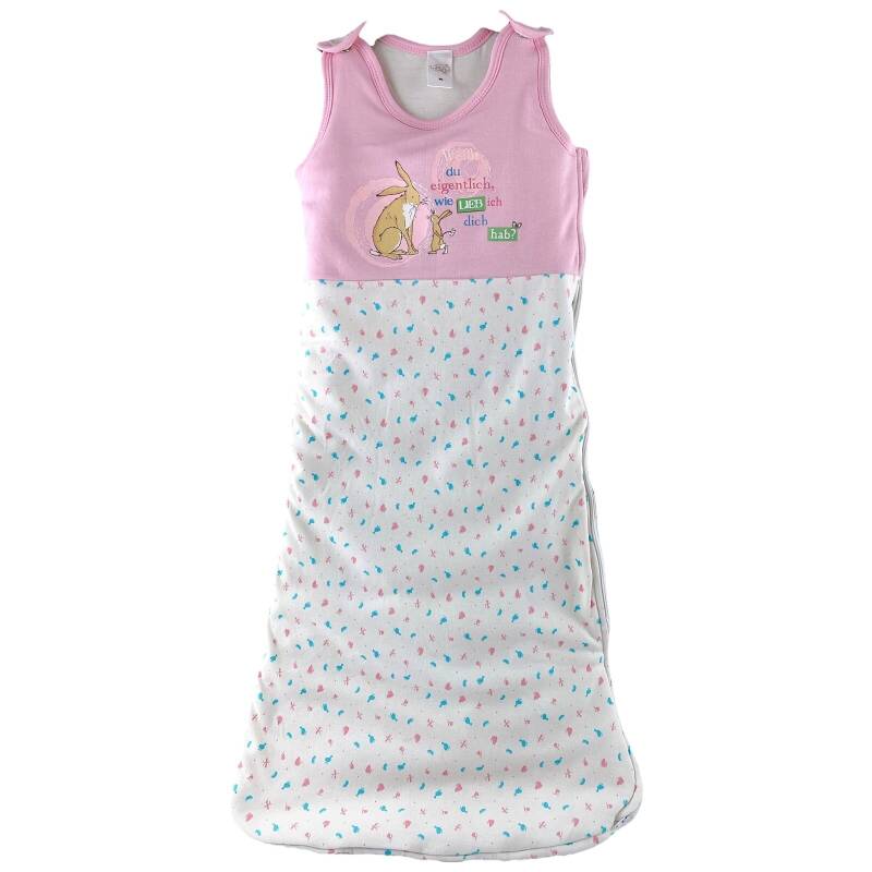 Baby-Schlafsack – "Weißt du eigentlich, wie lieb ich dich hab?" – Rosa