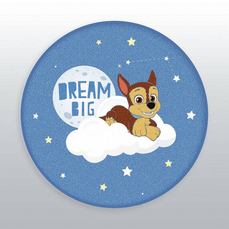 Herding PAW Patrol Kinderteppich – "Chase - Dream Big" – Rund Ø 90 cm