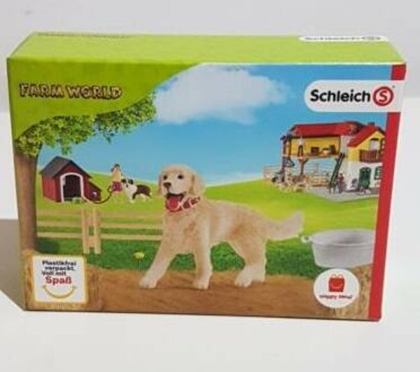 Mc Donalds Happy Meal Schleich  Farm World, Golden Retriever "Neu"