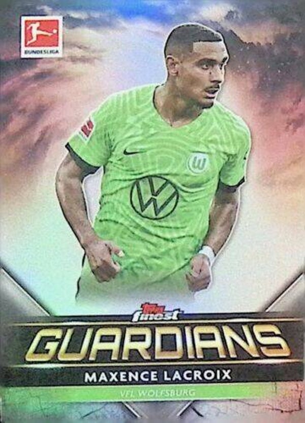 Topps Finest Bundesliga – Maxence Lacroix Insert-Karte (Nr. FG-ML) – Finest Guardians