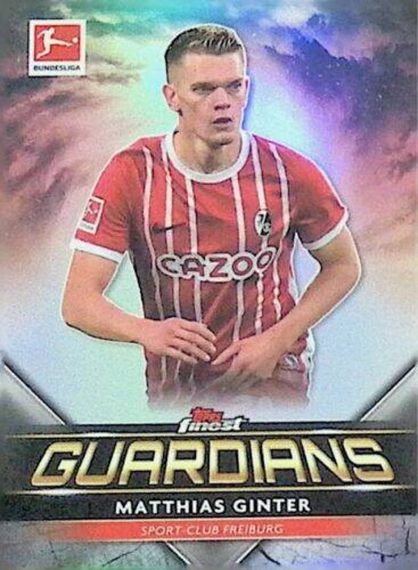 Topps Finest Bundesliga – Matthias Ginter Insert-Karte (Nr. FG-MG) – Finest Guardians