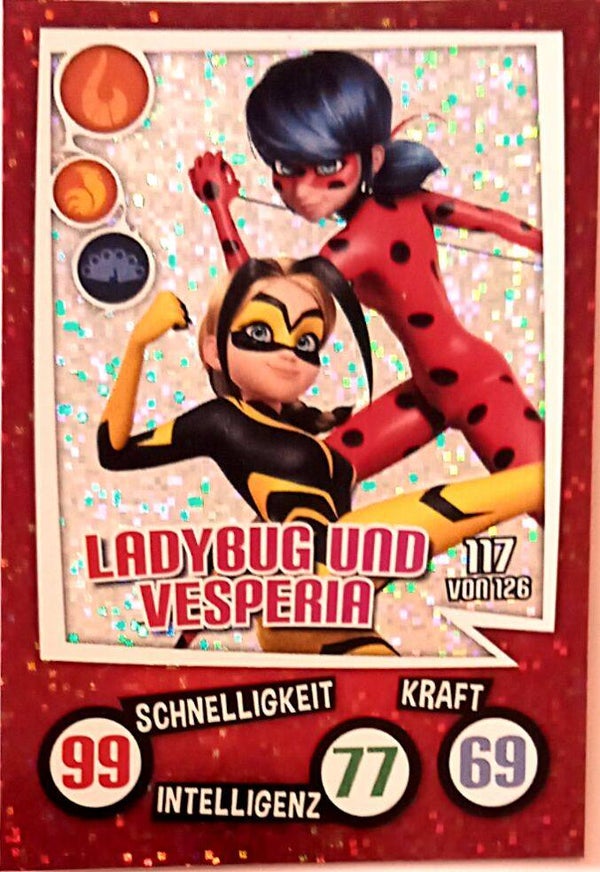 Miraculous Sammelkarte Aldi 2023 Glitzerkarte Nr. 117