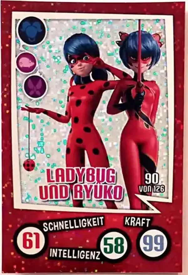 Miraculous Sammelkarte Aldi 2023 Glitzerkarte Nr. 90