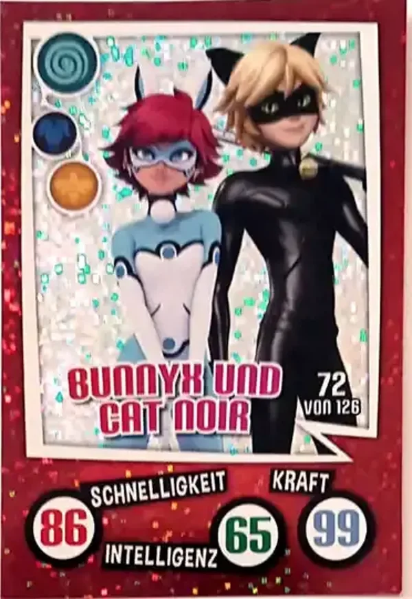 Miraculous Sammelkarte Aldi 2023 Glitzerkarte Nr. 72