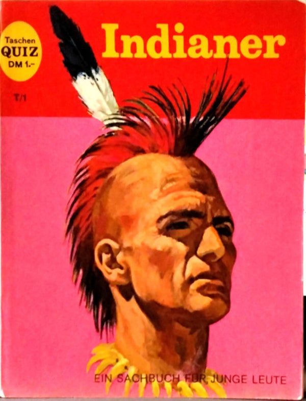 Indianer Taschen Quiz T/1 Sachbuch altes Kinderbuch 1963