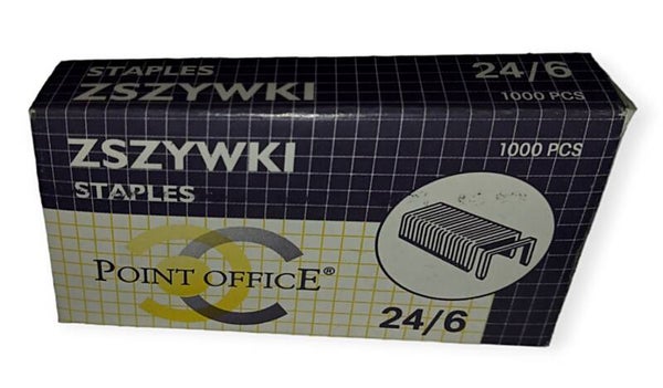 STAPLES 24/6 1000 PCS 1000 PCS POINT OFFICE® 24/6