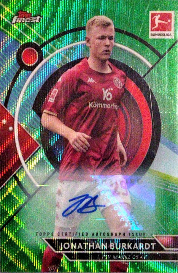 Topps Finest Bundesliga – Jonathan Burkardt Autogramm-Karte (Nr. 106)