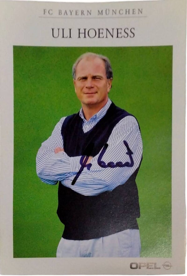 Uli Hoeness Bayern München /// Autograph signiert