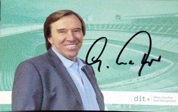 Günter Netzer - original signierte Autogrammkarte