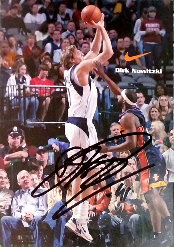 Dirk Nowitzki Orig Autogramm signiert Basketball Legende