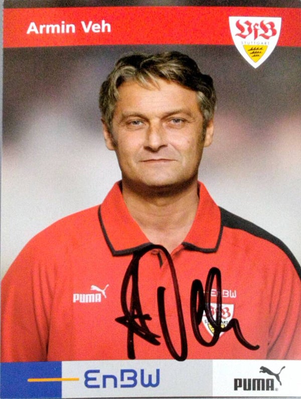 Armin Veh VfB Stuttgart /// Autograph signiert