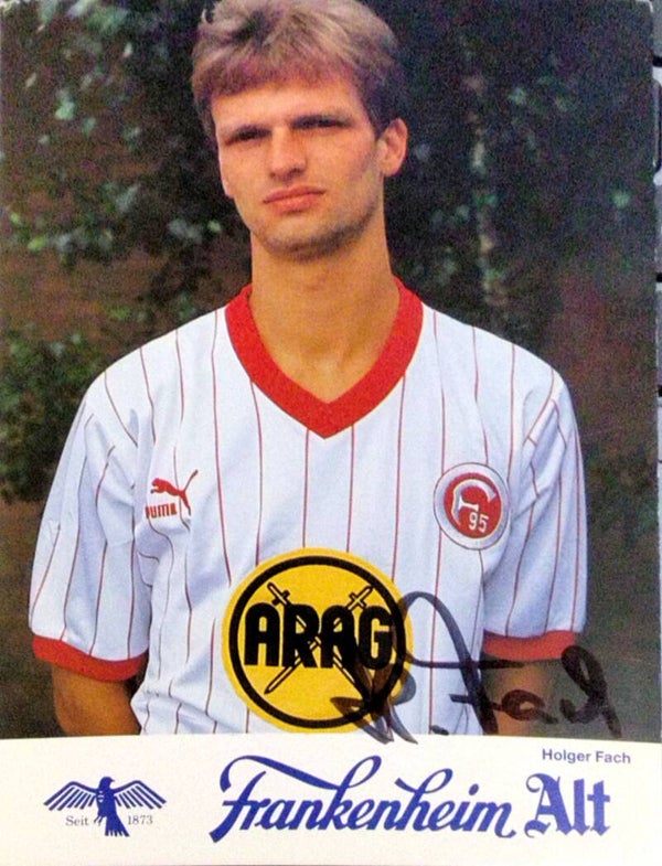 Holger Fach (Fortuna Düsseldorf) - 1985/1986 -ORIG. AUTOGRAMMKARTE