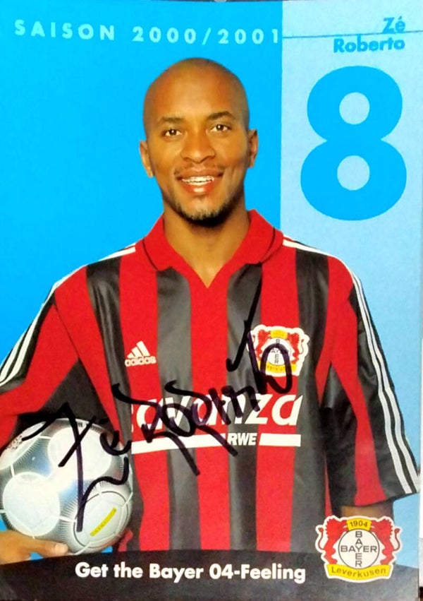 Ze Roberto Bayer 04 Leverkusen Fußball Autogrammkarte original signiert