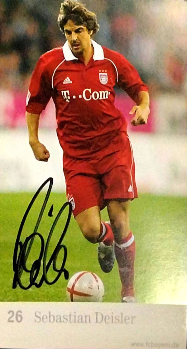 Sebastian Deisler 2005/2006 FC Bayern München Fußball Autogrammkarte original signiert