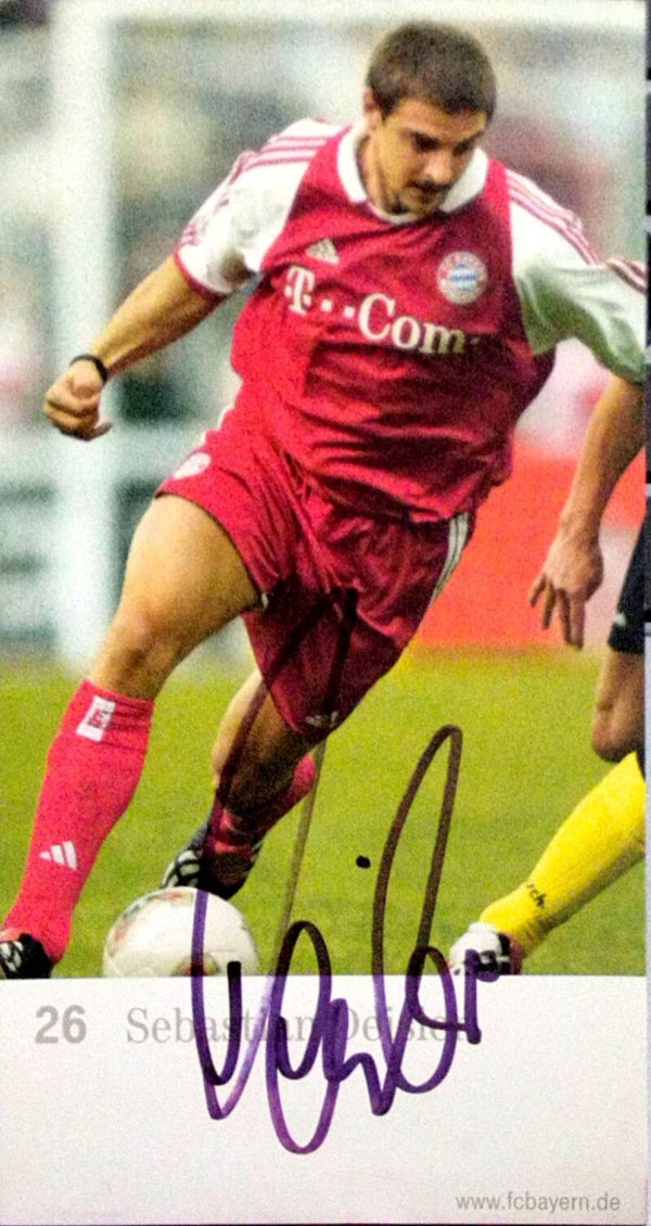 Sebastian Deisler FC Bayern München 2003/2004 Fußball Autogrammkarte original signiert