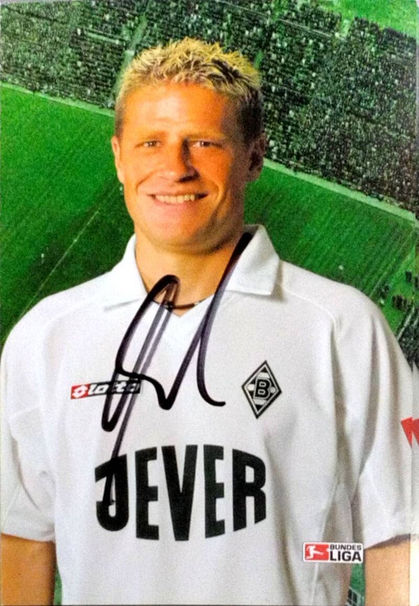 Max Eberl - Autogrammkarte original signiert