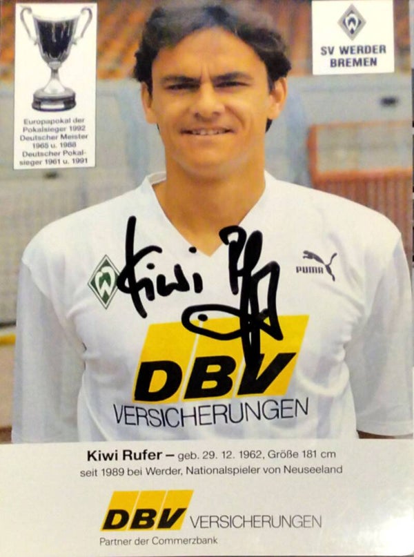 Wynton Kiwi Rufer  - ORIG. AUTOGRAMMKARTE