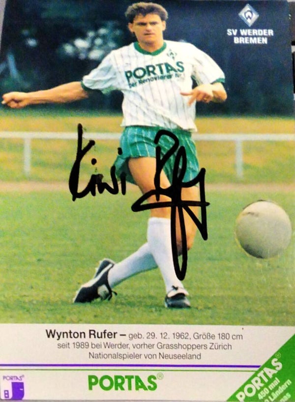 Wynton Kiwi Rufer  - ORIG. AUTOGRAMMKARTE