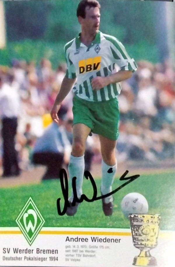 Andrée Wiedener - ORIG. AUTOGRAMMKARTE