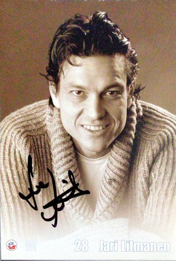 JARI LITMANEN AK orig. sign.- Hansa Rostock