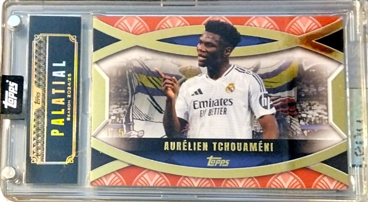Aurélien Tchouaméni "Red Parallel" – Topps Palatial Real Madrid 24/25 (1/5)
