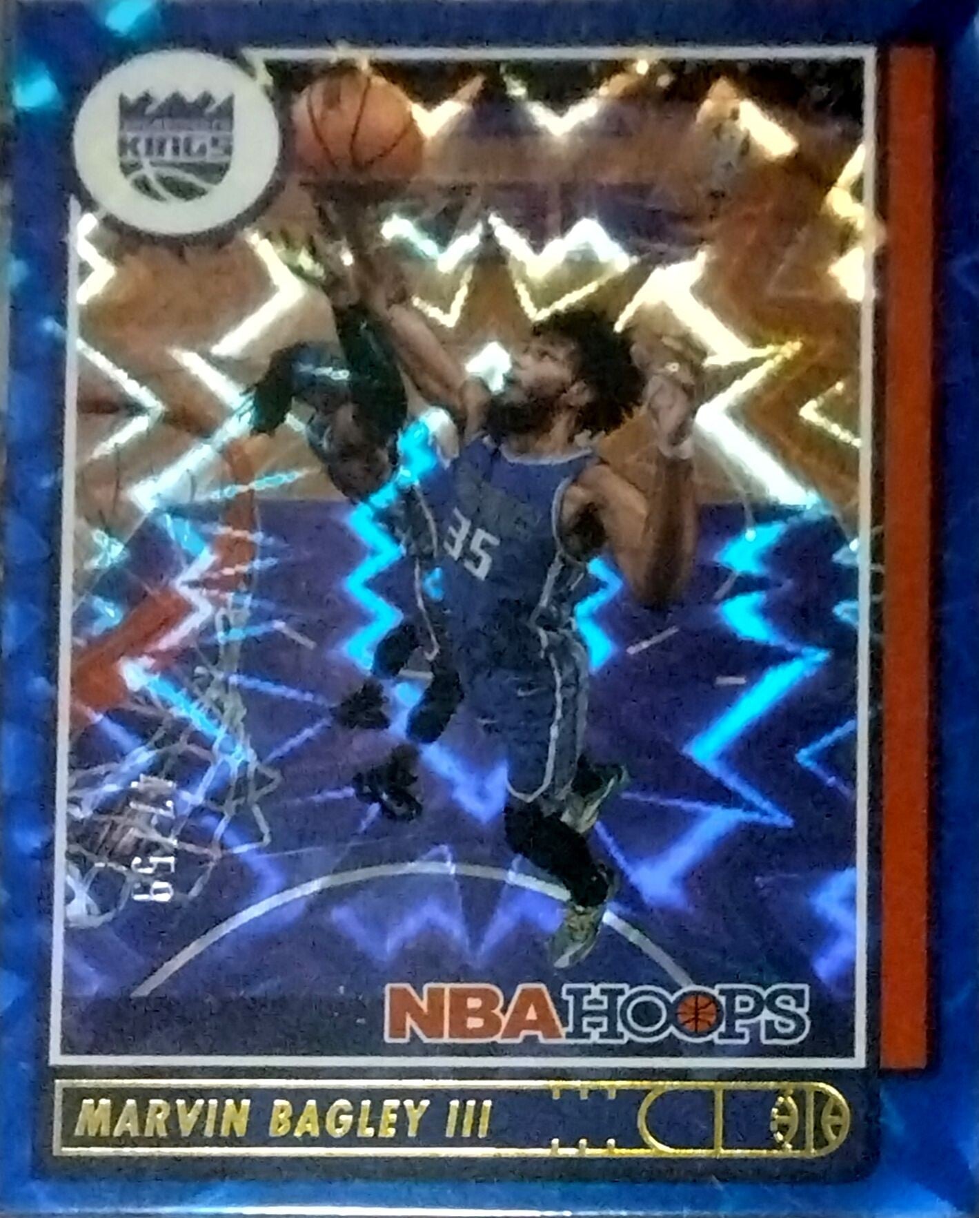 Marvin Bagley III – Blue Explosion Parallel – 2021-22 Panini NBA Hoops #128
