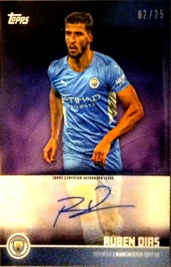 Rúben Dias – Autograph (Parallel) – 2022-23 Topps Manchester City Fan Set