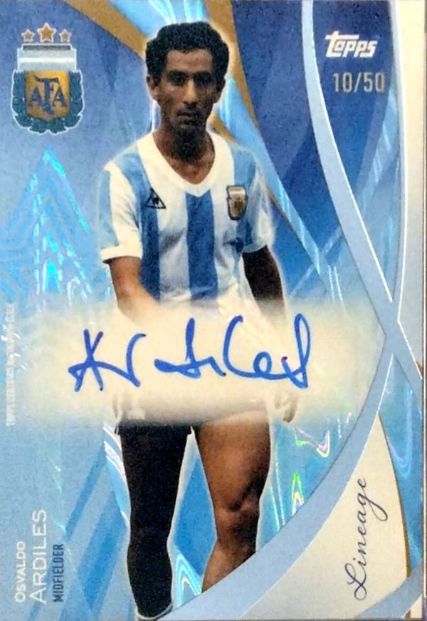 Osvaldo Ardiles – Certified Autograph (Blue Parallel) – 2024 Topps Lineage Argentina #LA-OA