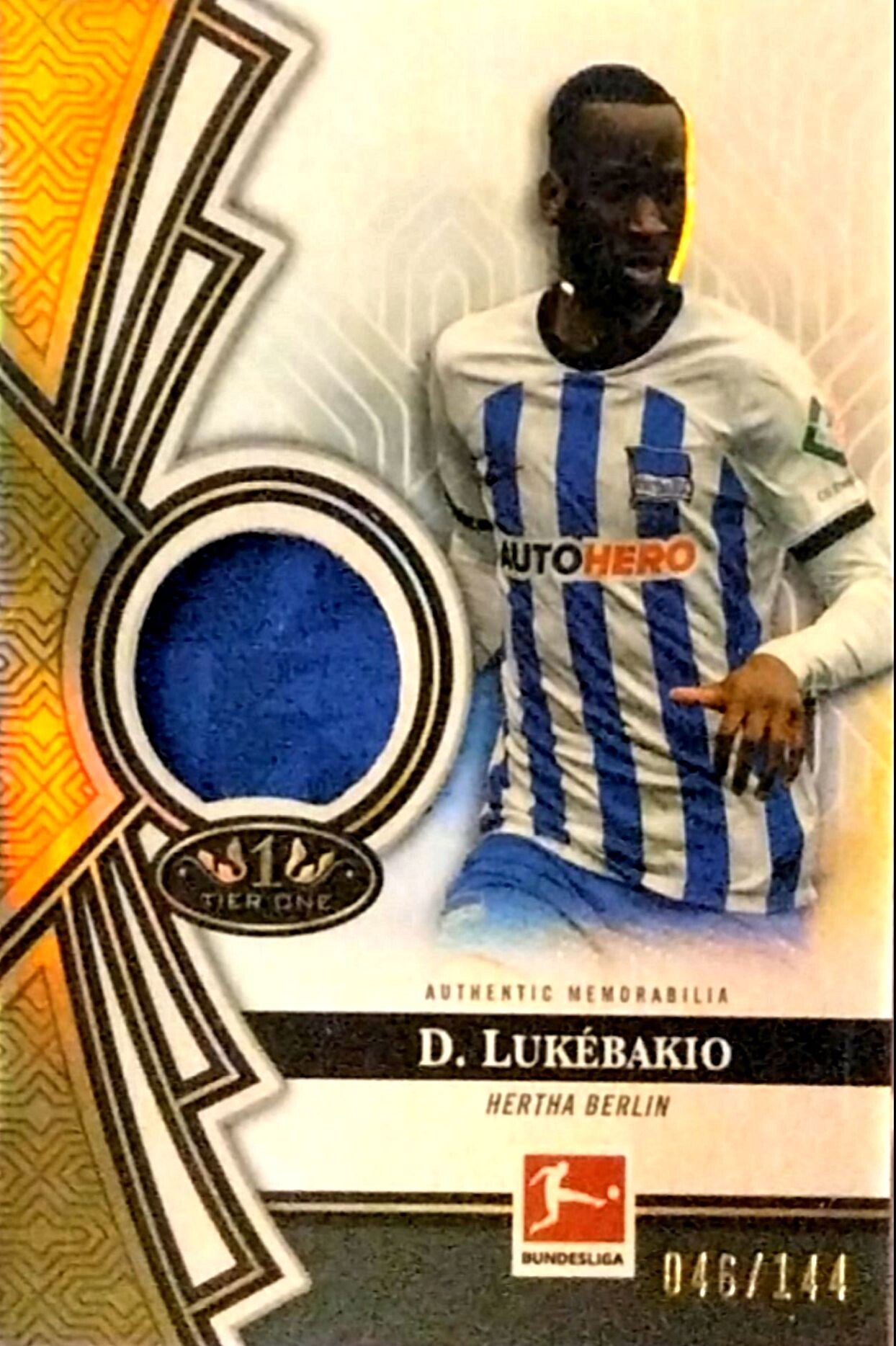 Dodi Lukébakio – Authentic Memorabilia (Relic) – 2022-23 Topps Tier One #TOR-DLU
