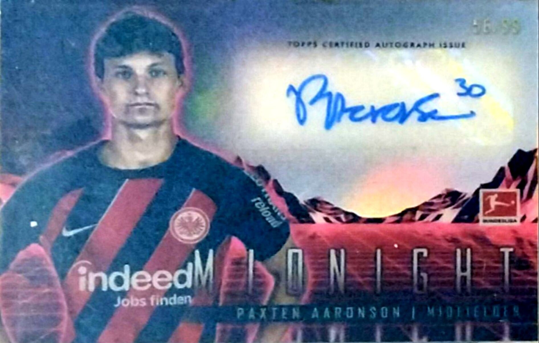 Paxten Aaronson – Horizon Signature Autograph – 2023-24 Topps Midnight #HS-PA