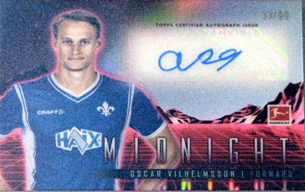 Oscar Vilhelmsson – Horizon Signature Autograph – 2023-24 Topps Midnight #HS-OV