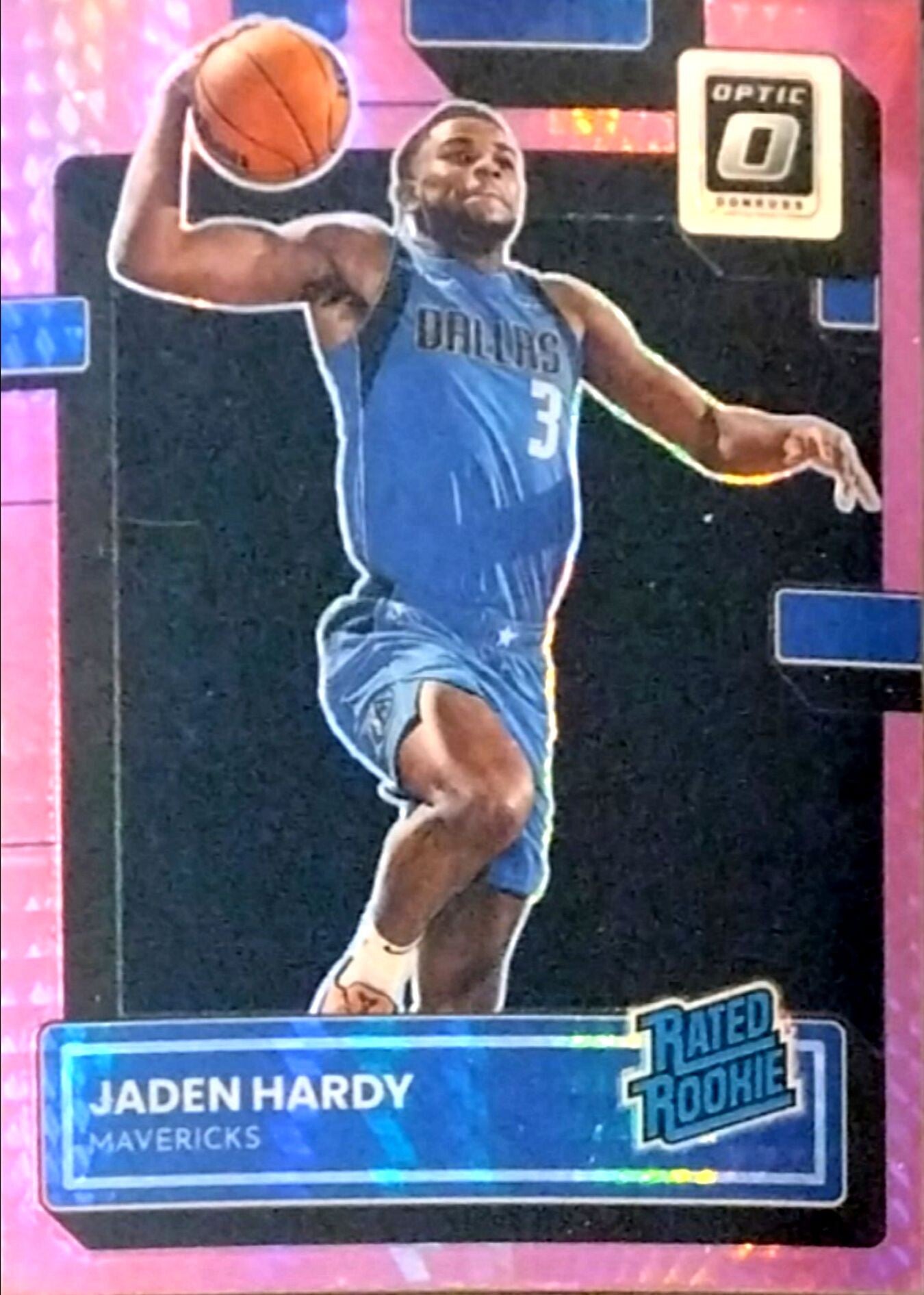 Jaden Hardy – Rated Rookie (Hyper Pink Parallel) – 2022-23 Donruss Optic #248