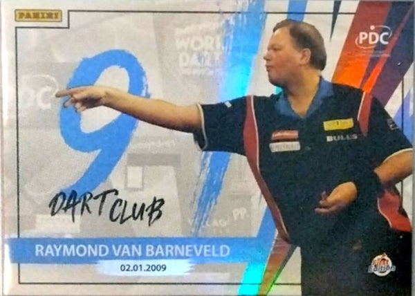 Raymond van Barneveld – 9-Dart Club (Blue Parallel) – 2024 Panini PDC World Championship #NINE-01