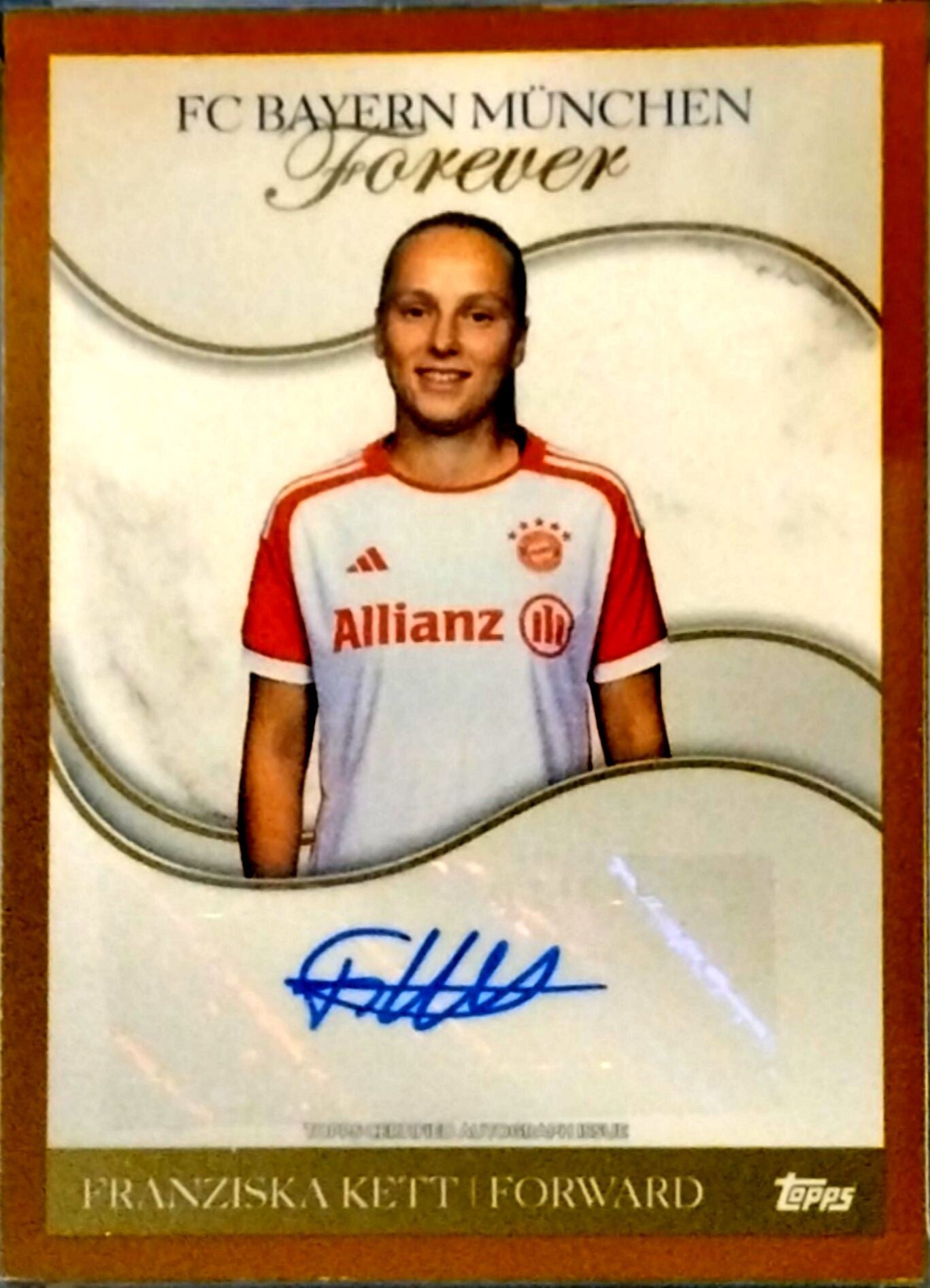Franziska Kett – Authentic Signature (Gold Parallel) – 2023-24 Topps FC Bayern München Forever #WA-FK